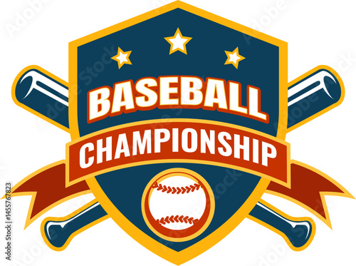 Baseball championship emblem