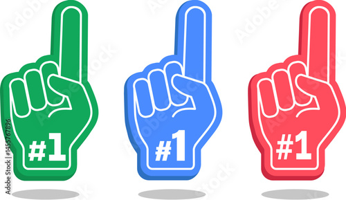 Number One sports fan hands