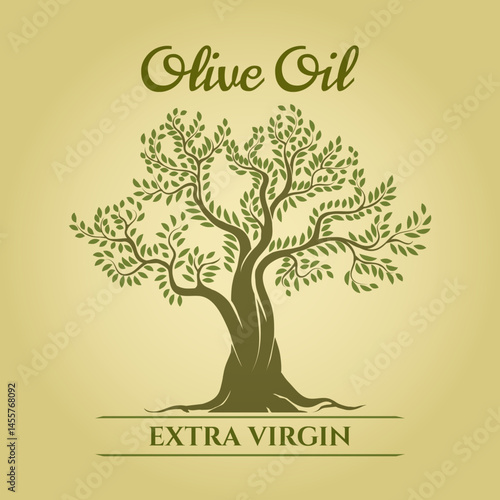 Olive oil retro poster