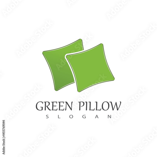 Stylized Pillow logo vector and symbol design
