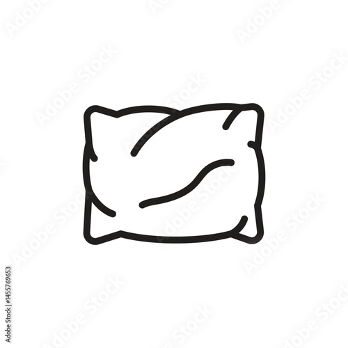 Stylized Pillow logo vector and symbol design
