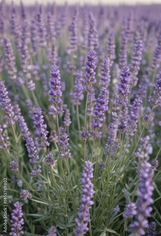 Fototapeta premium A profusion of lavender flowers, showcasing intricate details on stark white , herb, bloom, texture