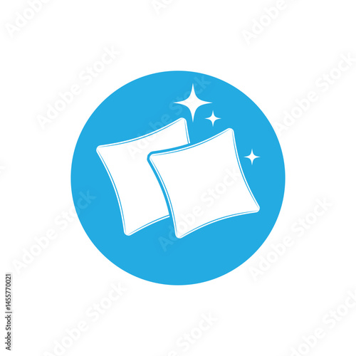 Stylized Pillow logo vector and symbol design