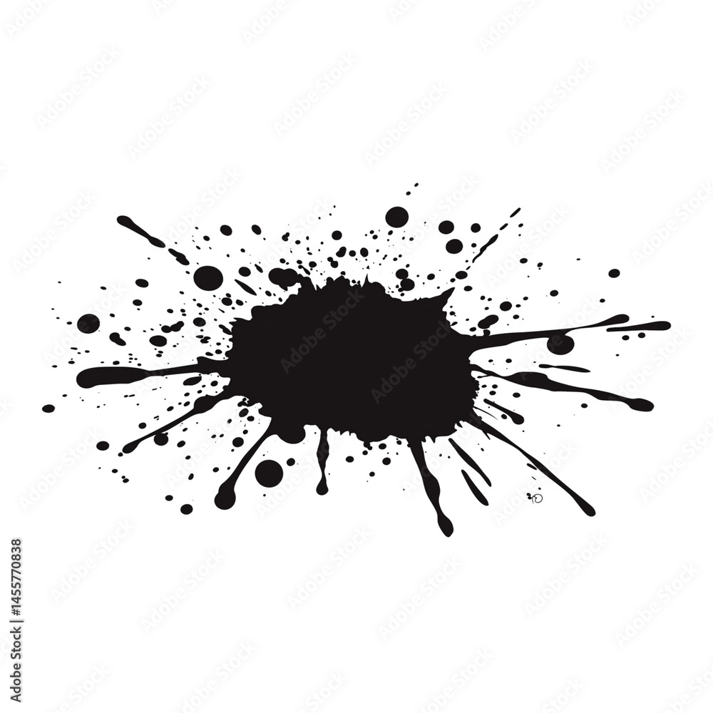 dark ink splash with various splatters radiating outward creates dynamic and artistic effect, perfect for backgrounds or creative projects. design evokes sense of spontaneity and creativity dark ink splash with various splatters radiating outward creates dynamic and artistic effect, perfect for backgrounds or creative projects. design evokes sense of spontaneity and creativity