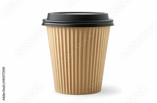 Wallpaper Mural Disposable Coffee Cup with Lid on White Background Torontodigital.ca