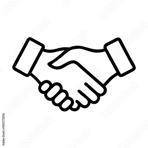 business handshake on transparent background for web and graphic design