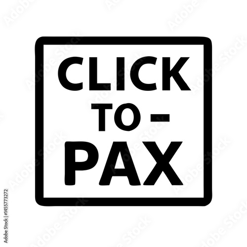 click to pay tax silhouette on transparent background for web and graphic design