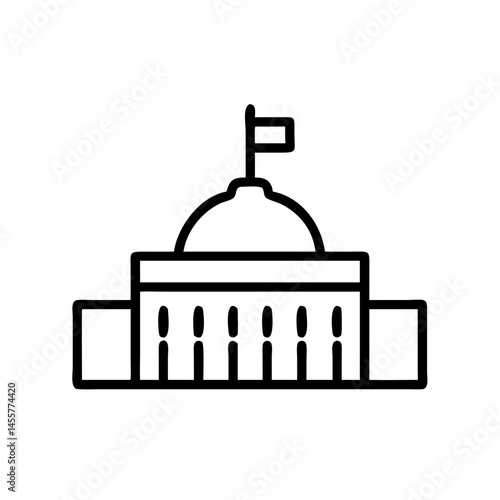 government irs building on transparent background for web and graphic design