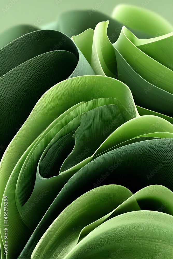 Obraz premium Abstract Shape Made from AI-Generated Eco-Friendly Foam
