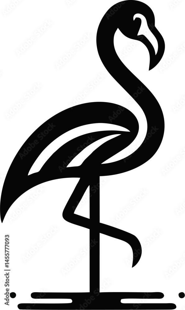 Stylish Flamingo Vector Design – Perfect for Graphic Projects Stylish Flamingo Vector Design – Perfect for Graphic Projects