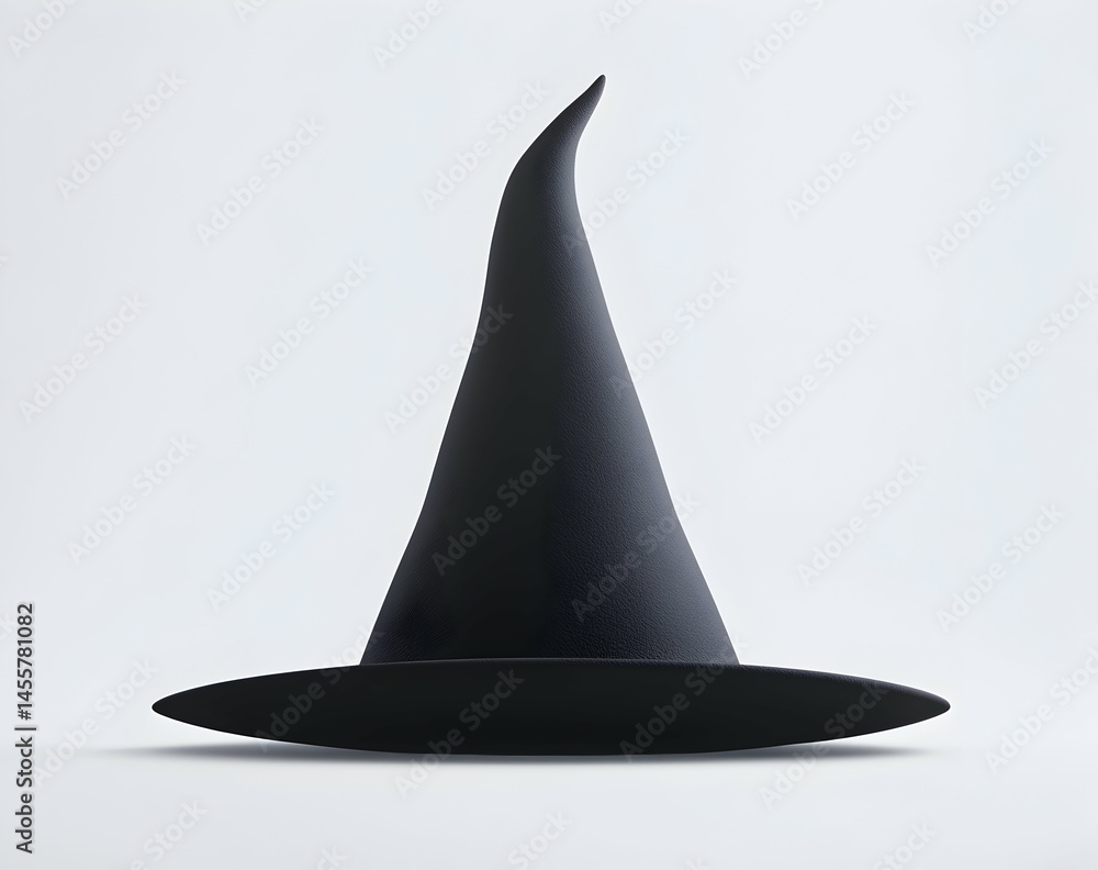 Fototapeta premium Witch Hat Still Life Black Pointed Costume Accessory