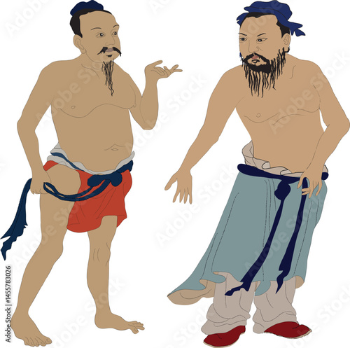 Alternative medicine, acupuncture, body, chinese medicine vector illustration. Traditional chinese energy canals diseases treatment.