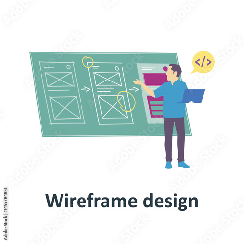 Wire farm design Vector illustration which can easily modify or edit