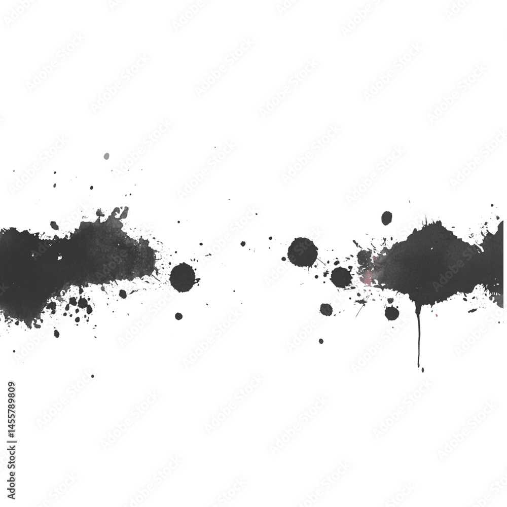 creative black paint splash design with various sizes and shapes, perfect for artistic backgrounds or graphic design projects. dynamic splatters evoke sense of movement and creativity