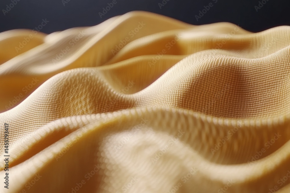 Abstract wavy textured fabric. Close-up of a light beige, organic pattern, creating undulating shapes Abstract wavy textured fabric. Close-up of a light beige, organic pattern, creating undulating shapes