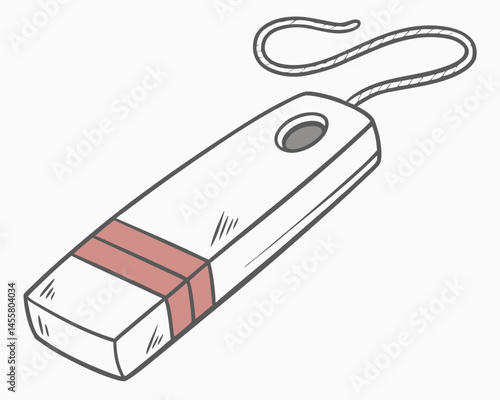 eraser vectoricon white background 