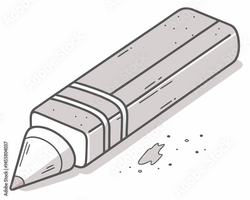 eraser vectoricon white background 