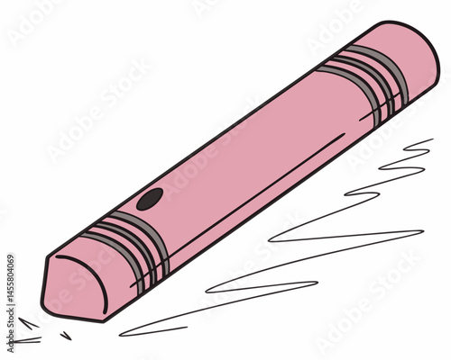 eraser vectoricon white background 