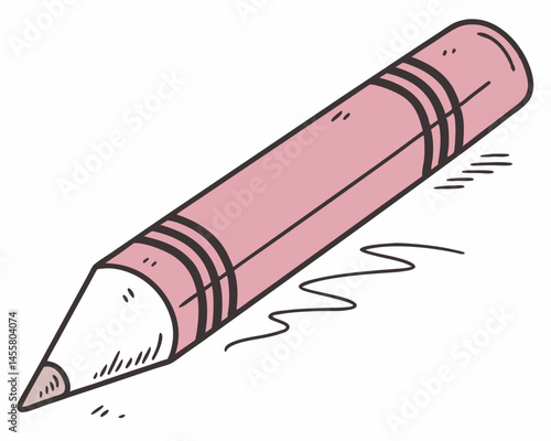 eraser vectoricon white background 