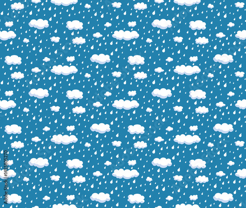 Seamless background with clouds.