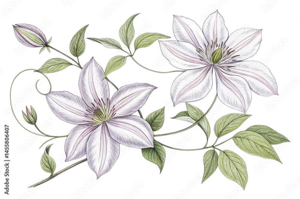This vector illustration showcases a beautiful set of pink floral blossoms, a lovely nature-inspired pattern for spring decoration This vector illustration showcases a beautiful set of pink floral blossoms, a lovely nature-inspired pattern for spring decoration