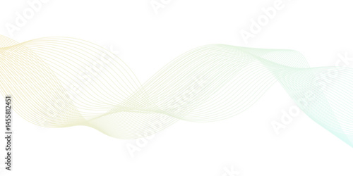 Abstract  wave lines pattern for banner, modern technology line with white background, Curve wave seamless pattern, line art striped graphic template.