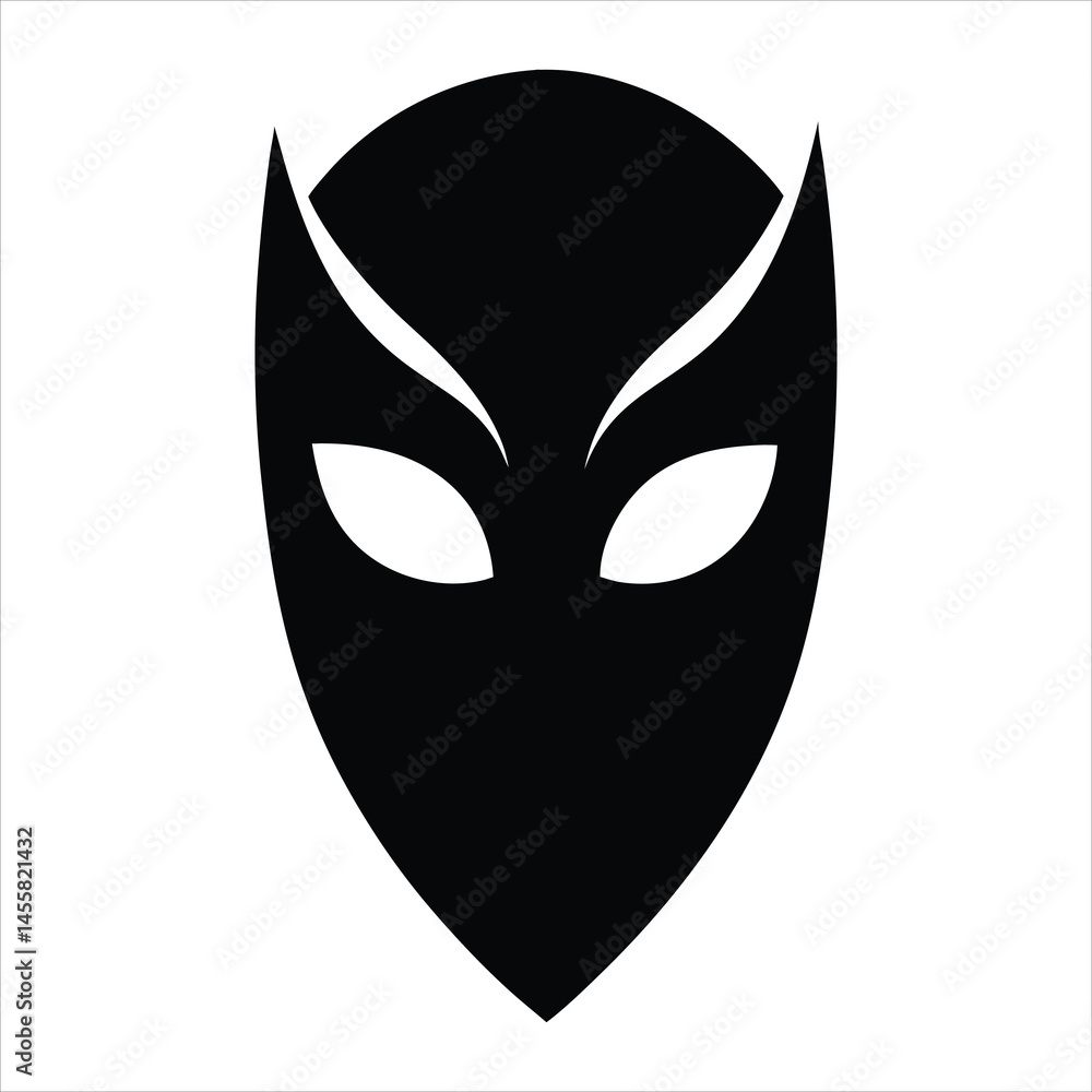 Mask silhouette vector. Mask silhouette vector.