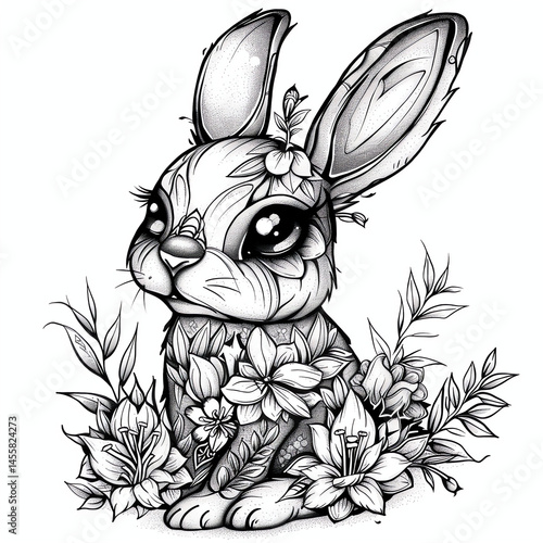hare coloring page