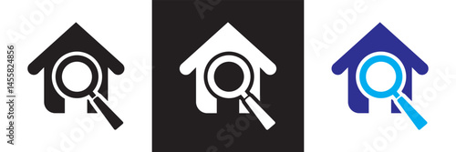Inspection icon. Vector for websites, mobile interfaces, presentations, banner, visual branding etc. Vector illustration. isolated on white and black background. EPS 10 