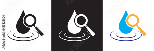 Inspection icon. Vector for websites, mobile interfaces, presentations, banner, visual branding etc. Vector illustration. isolated on white and black background. EPS 10 