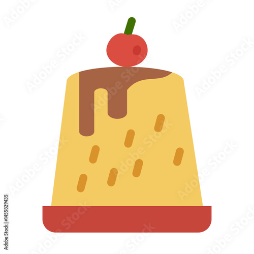 Pudding Vector Design Icon Style