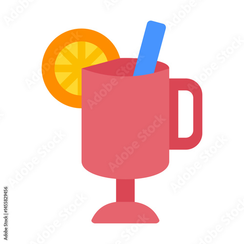 Mulled Wine Vector Design Icon Style