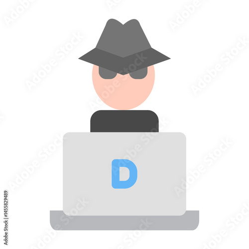 Hacker Vector Design Icon Style