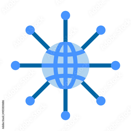 Networking Vector Design Icon Style