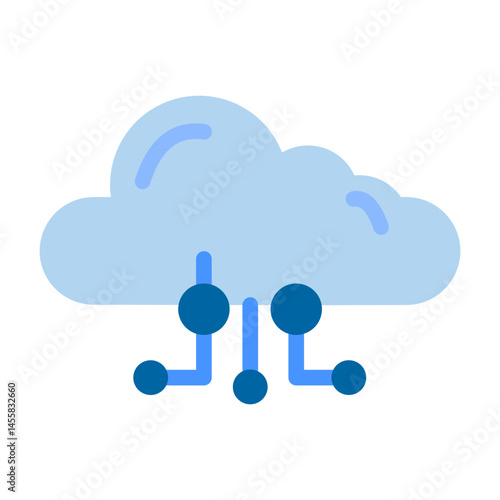 Cloud Computing Vector Design Icon Style