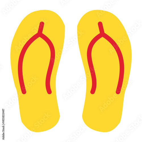 Flip Flops Vector Design Icon Style