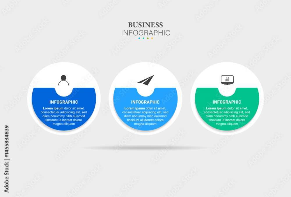 Business Infographic design template Vector with icons and 3 options or steps. Can be used for process diagram, presentations, workflow layout, banner, flow chart, info graph Business Infographic design template Vector with icons and 3 options or steps. Can be used for process diagram, presentations, workflow layout, banner, flow chart, info graph