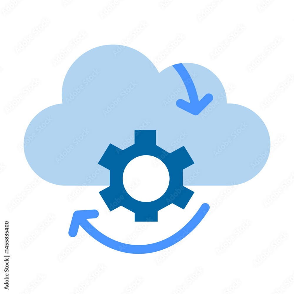 Sync Vector Design Icon Style Sync Vector Design Icon Style