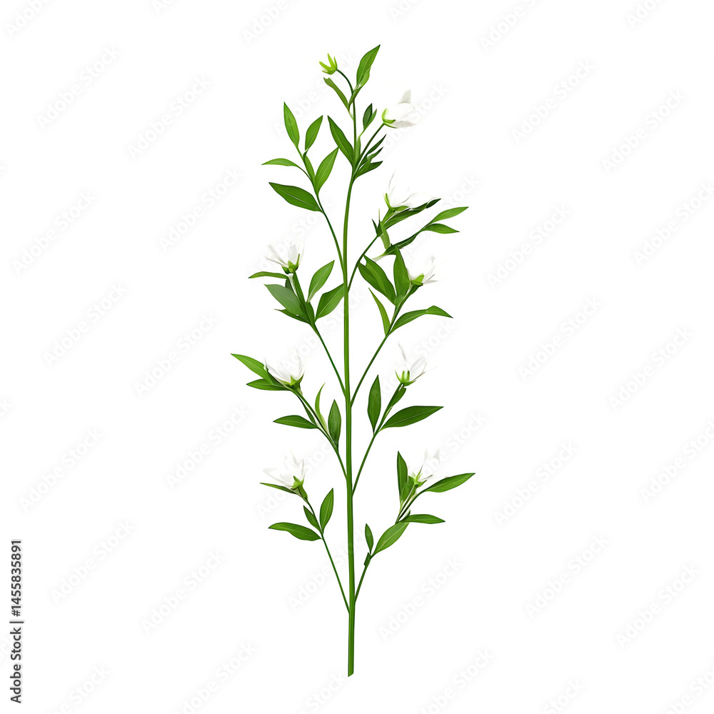 Simple Small Wildflower Design with Elegant White Blossoms Simple Small Wildflower Design with Elegant White Blossoms