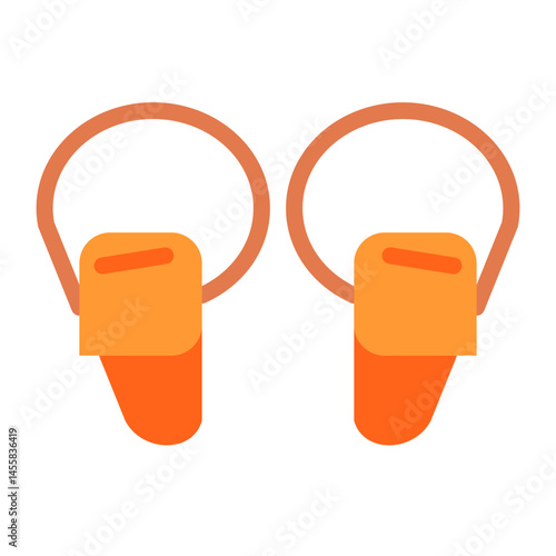 Ear Plugs Vector Design Icon Style