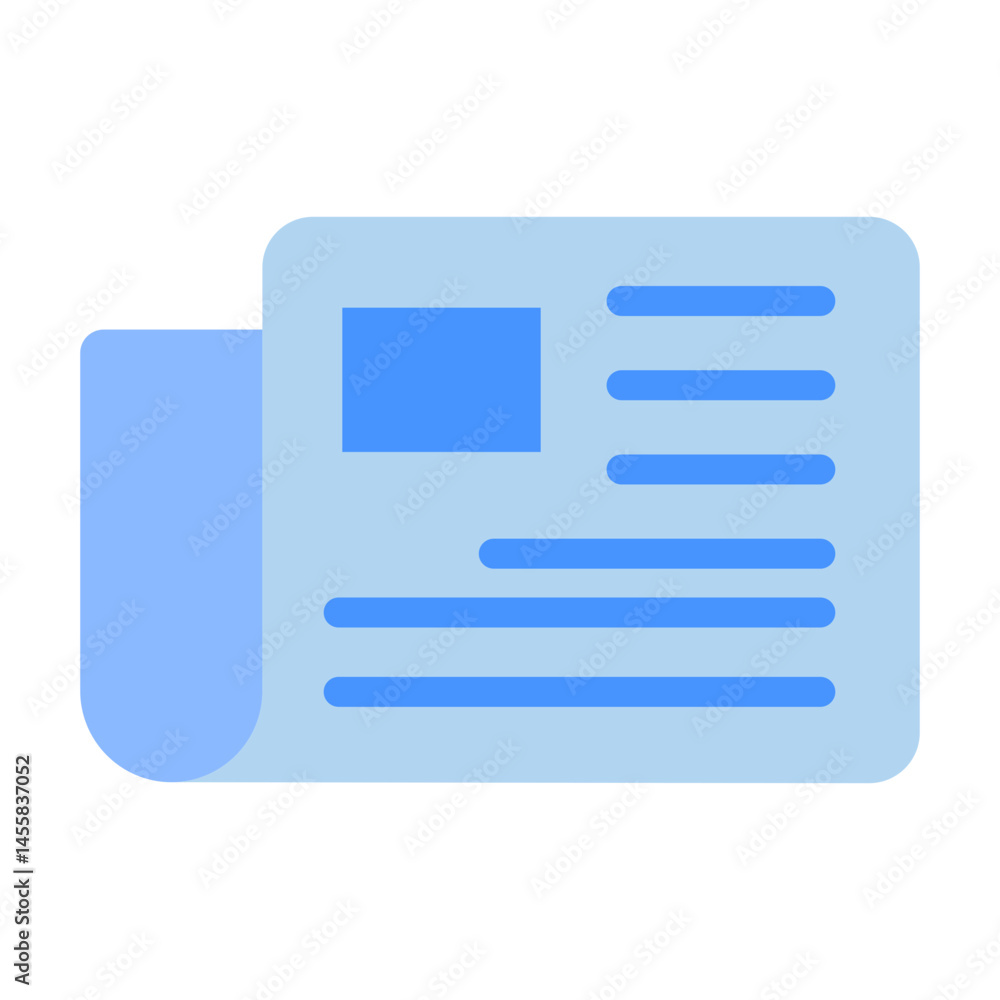 Newspaper Vector Design Icon Style Newspaper Vector Design Icon Style