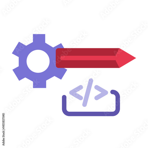 Scripting Vector Design Icon Style
