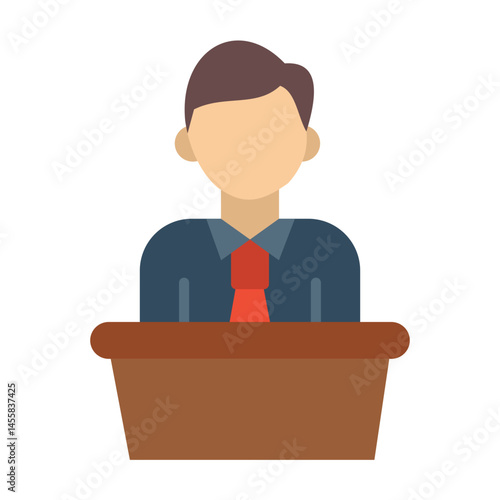 Press Secretary Vector Design Icon Style