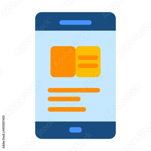 News App Vector Design Icon Style