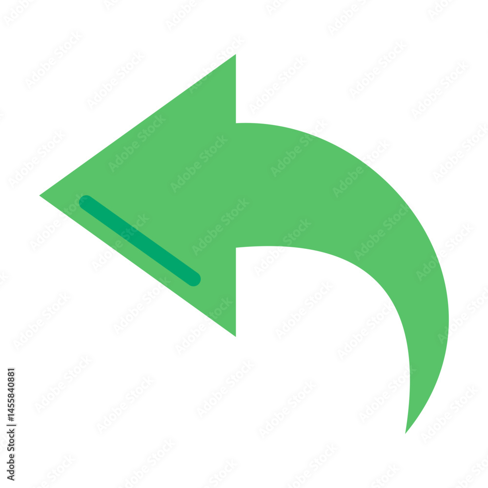 Backward Vector Design Icon Style Backward Vector Design Icon Style