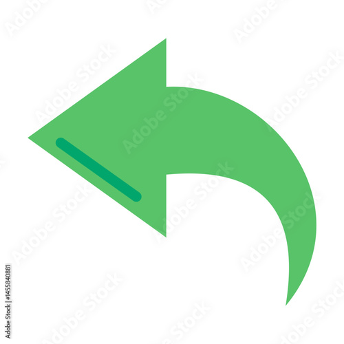 Backward Vector Design Icon Style