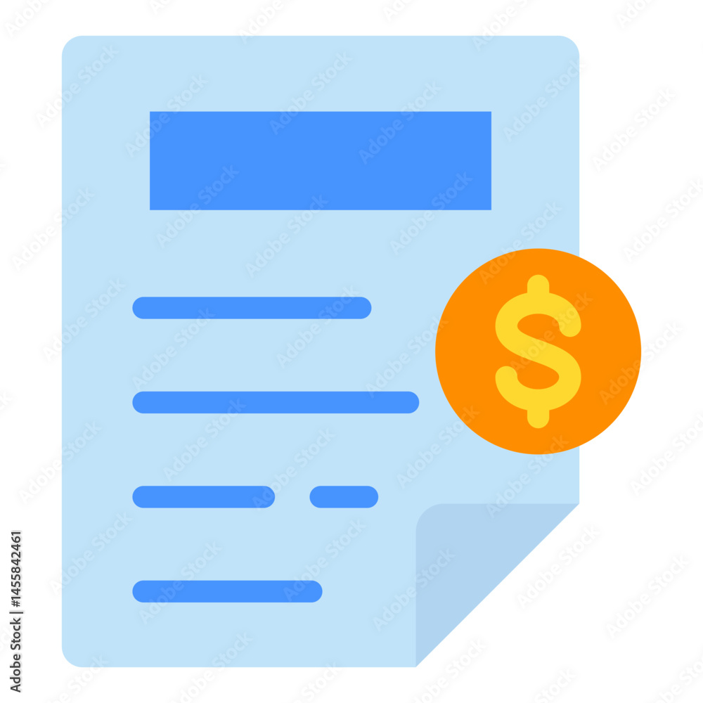 Bill Vector Design Icon Style Bill Vector Design Icon Style