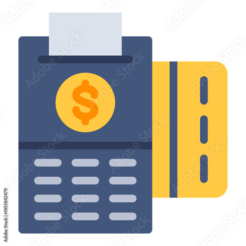 Pos Terminal Vector Design Icon Style