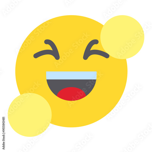 Laughing Vector Design Icon Style
