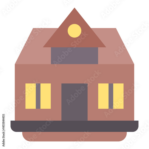 Bungalow Vector Design Icon Style